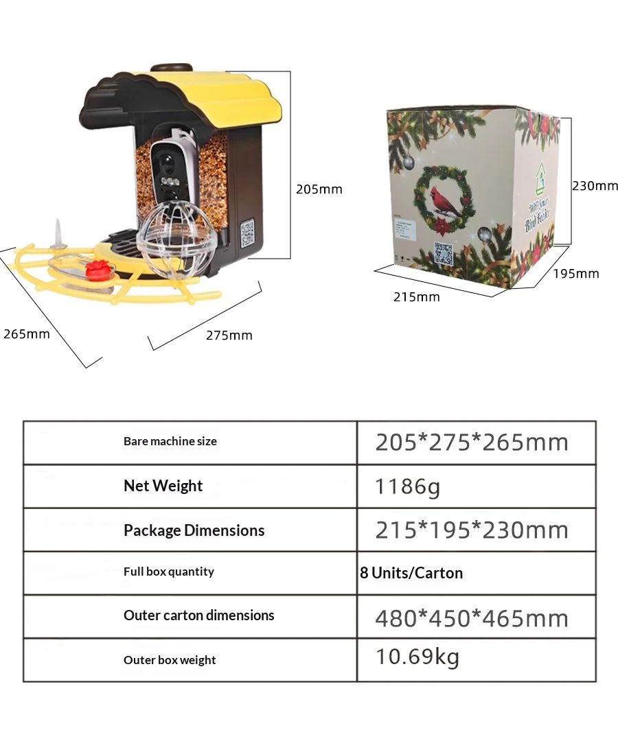 Solar Powered Automatic 1000+ Birds AI Recognition Smart product detail 10