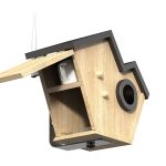 Solar Powered Outdoor Wooden Bird Feeder 2K Live gallery 03