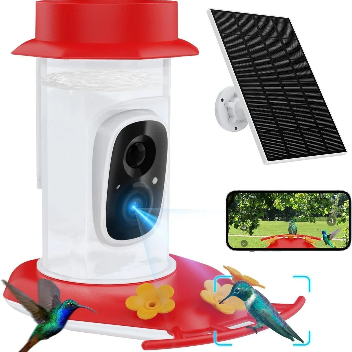 Solar Powered Smart Bird Feeder with Camera 2K product detail 1
