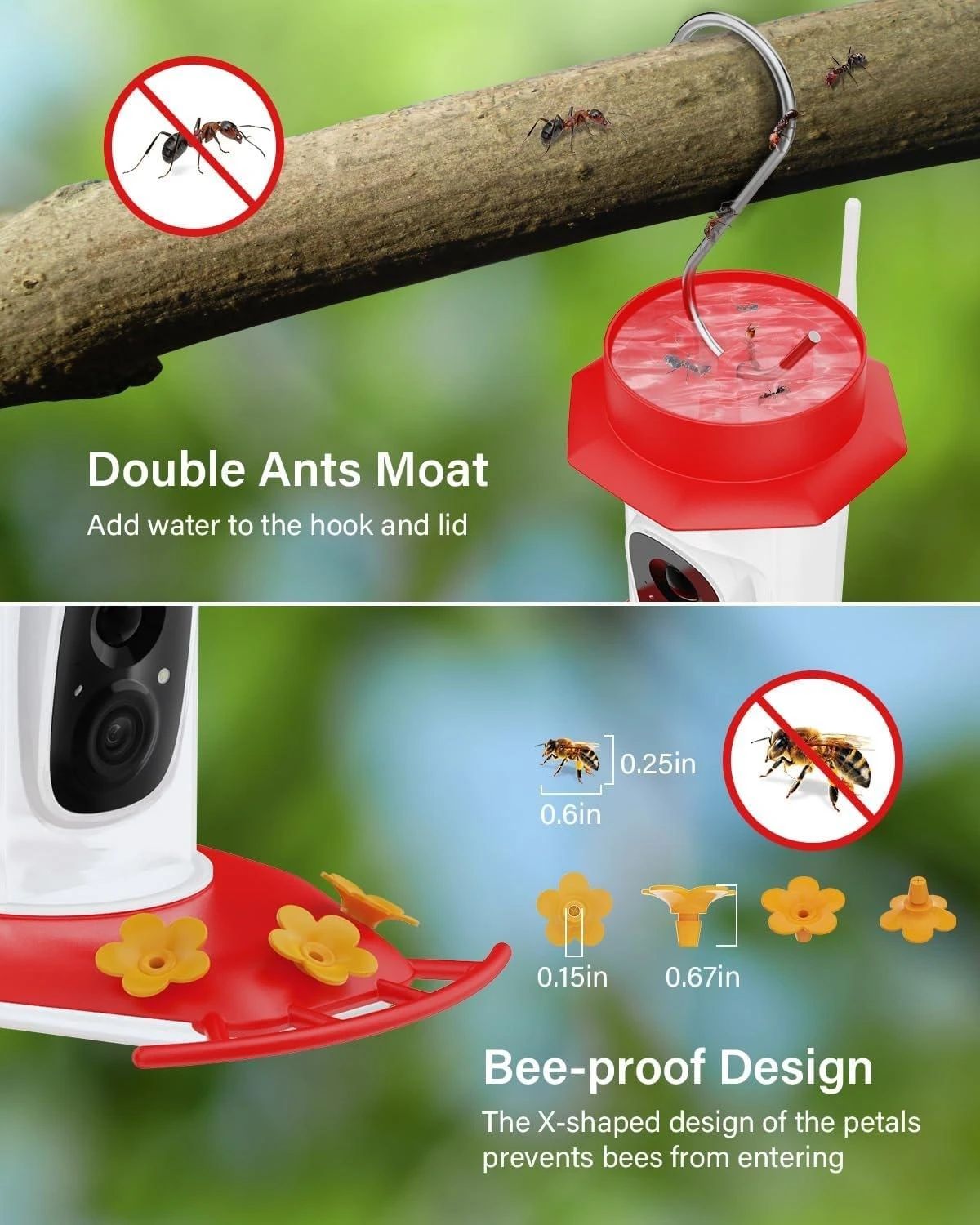Solar Powered Smart Bird Feeder with Camera 2K product detail 5