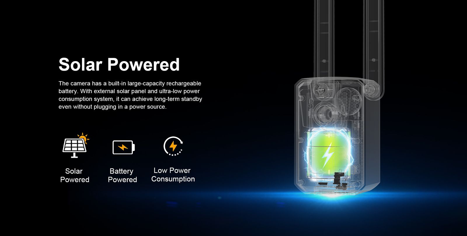Solar Powered Trail Camera with PIR Motion Detection MinMax Outdoors product detail image 4