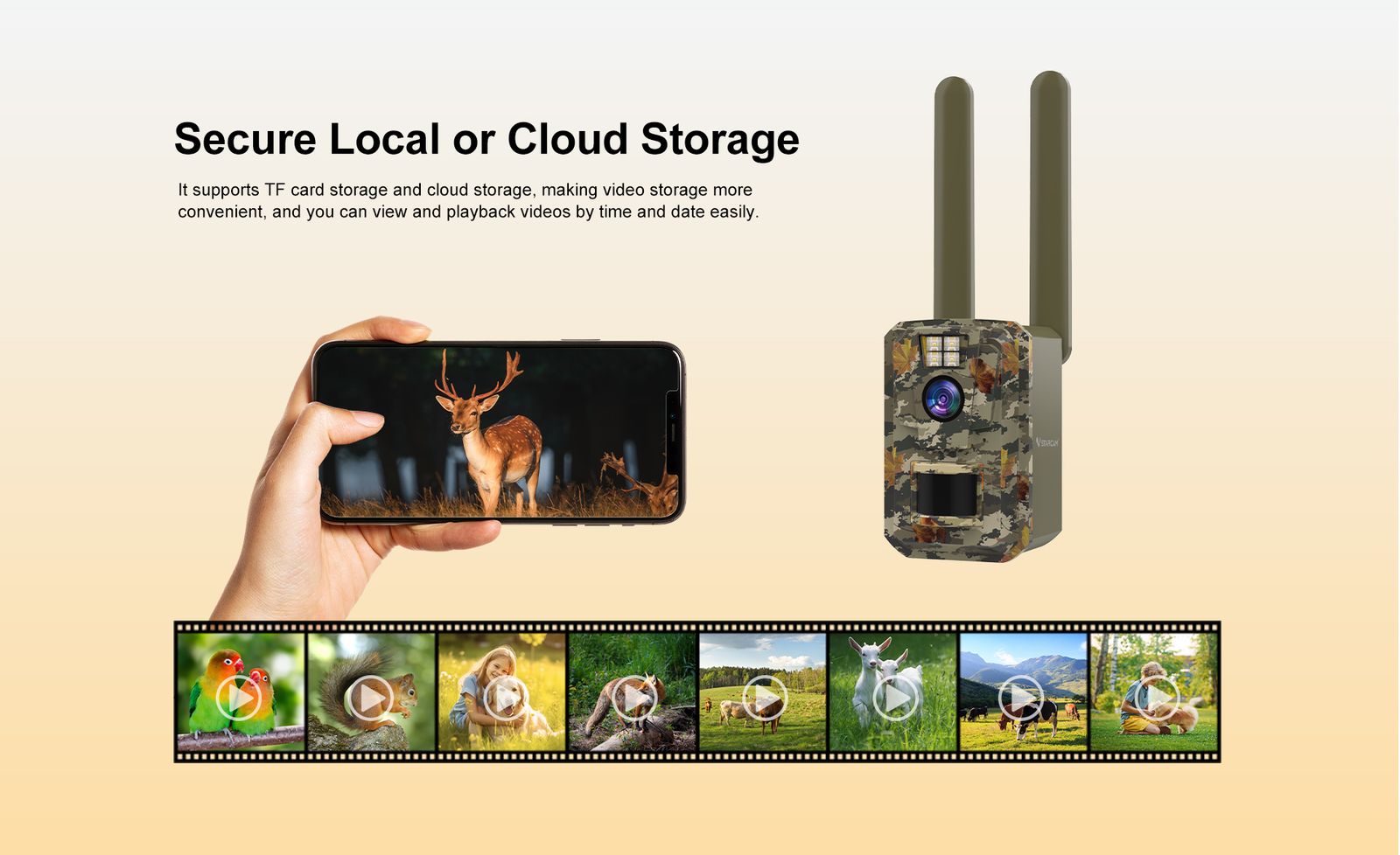 Solar Powered Trail Camera with PIR Motion Detection MinMax Outdoors product detail image 11