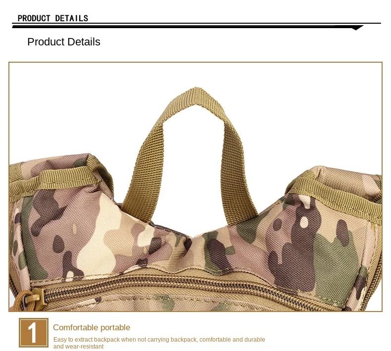 Sports Riding Tactical Water Backpack Polyester Hydration product detail 4