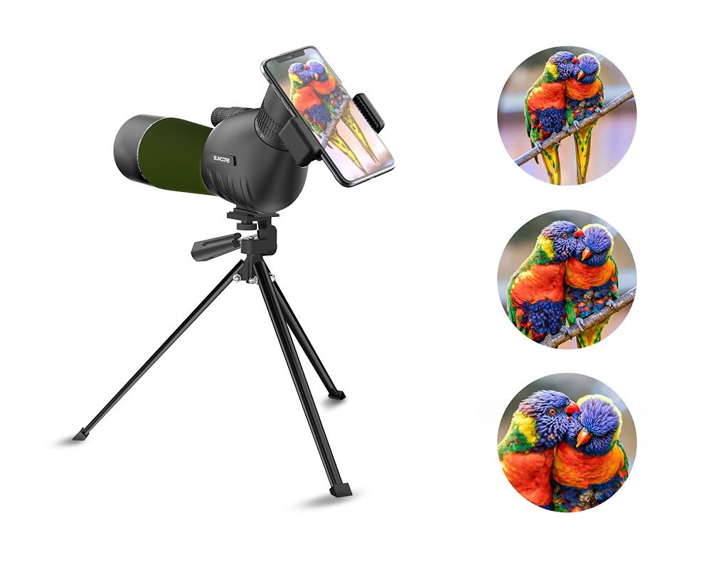 Spotting Scope 15-45X60 Bird Watching BAK4 Telescope with product detail 4