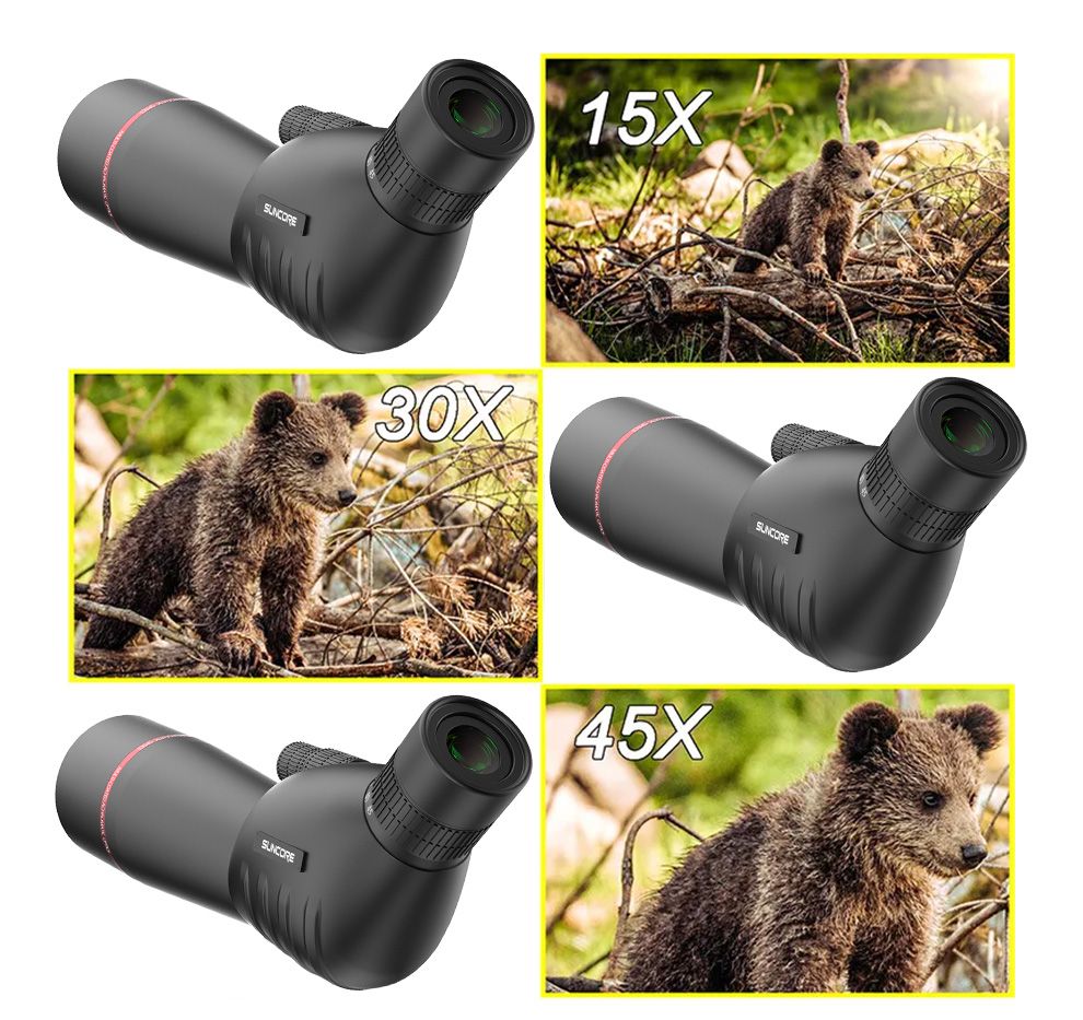 Spotting Scope 15-45X60 Bird Watching BAK4 Telescope with product detail 6