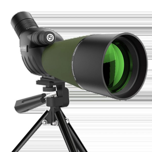 Spotting Scope 15-45X60 Bird Watching BAK4 Telescope with main