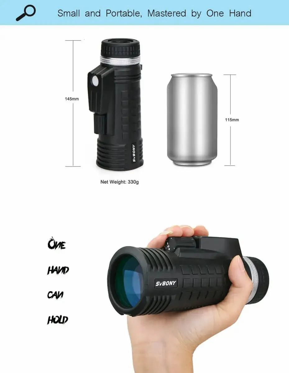 SV42 Monocular Telescope Built-in Compass Rangefinder 8x42 product detail 6