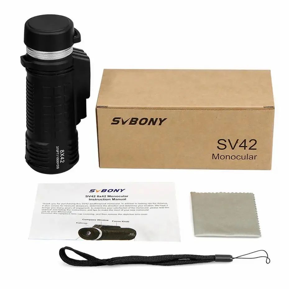 SV42 Monocular Telescope Built-in Compass Rangefinder 8x42 product detail 13