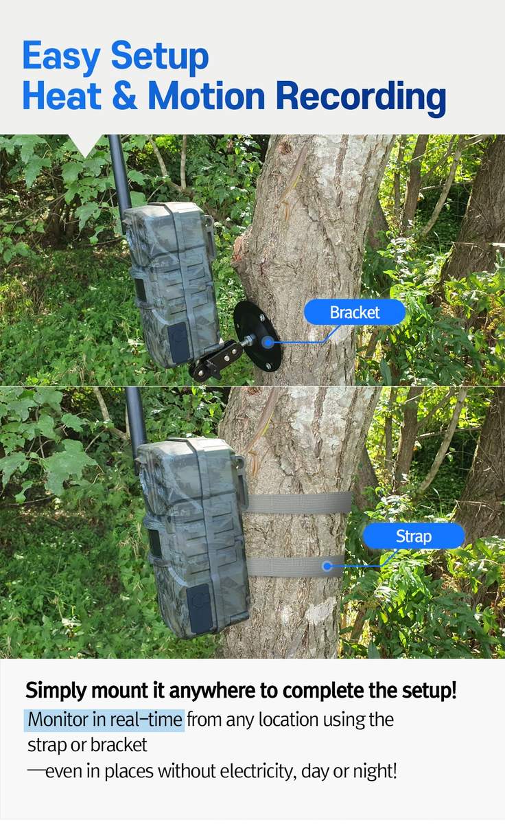 T2 4G LTE Wireless Trail Camera CMOS IP65 MinMax Outdoors product detail image 4