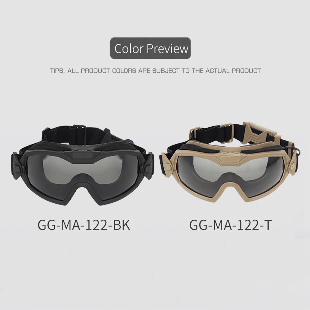 Tactical Anti-fog Goggles Ski Airsoft CS Protective Glasses product detail 2