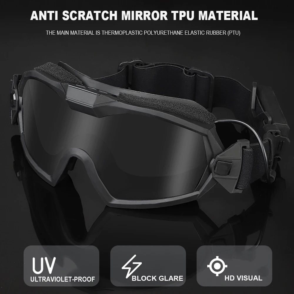 Tactical Anti-fog Goggles Ski Airsoft CS Protective Glasses product detail 5