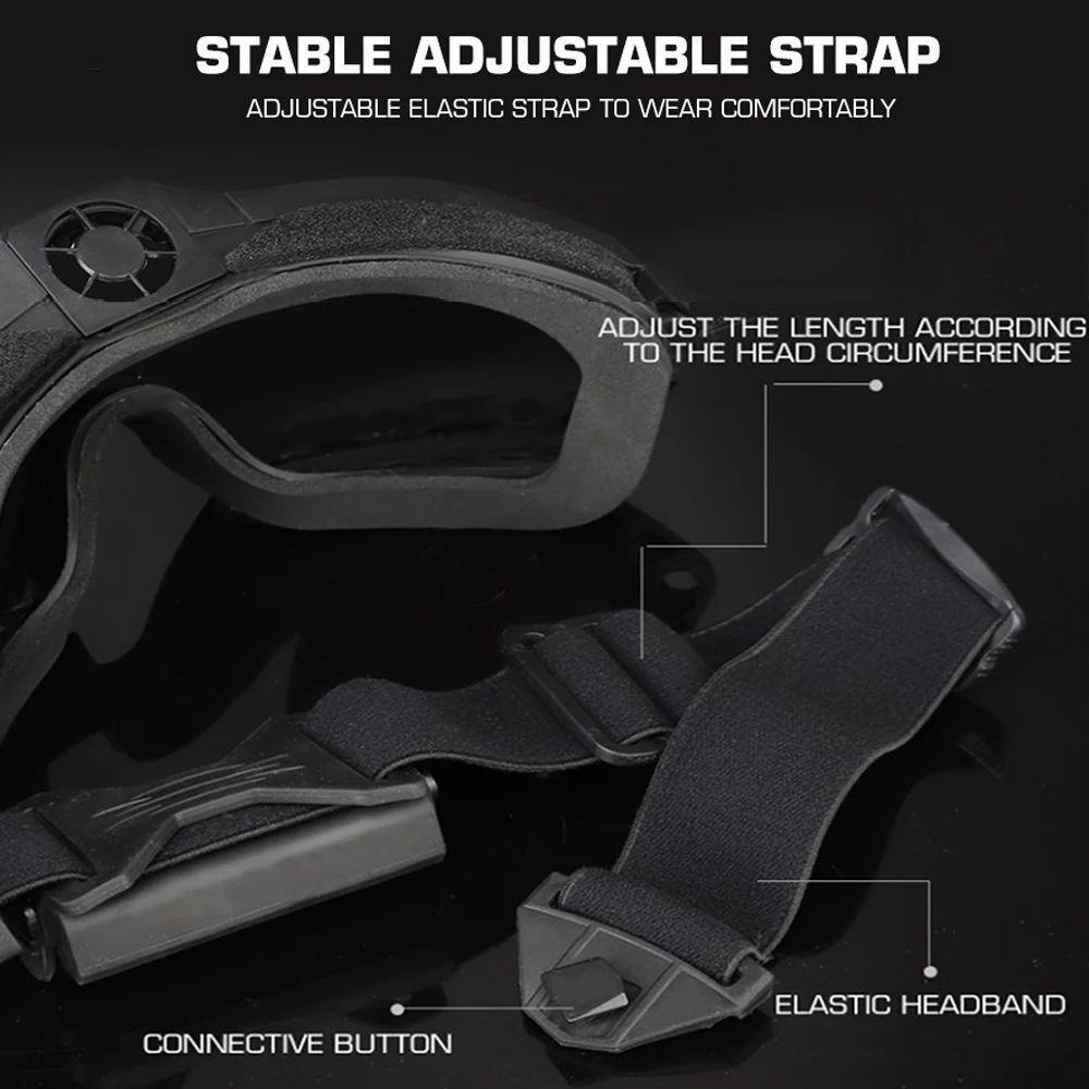 Tactical Anti-fog Goggles Ski Airsoft CS Protective Glasses product detail 10