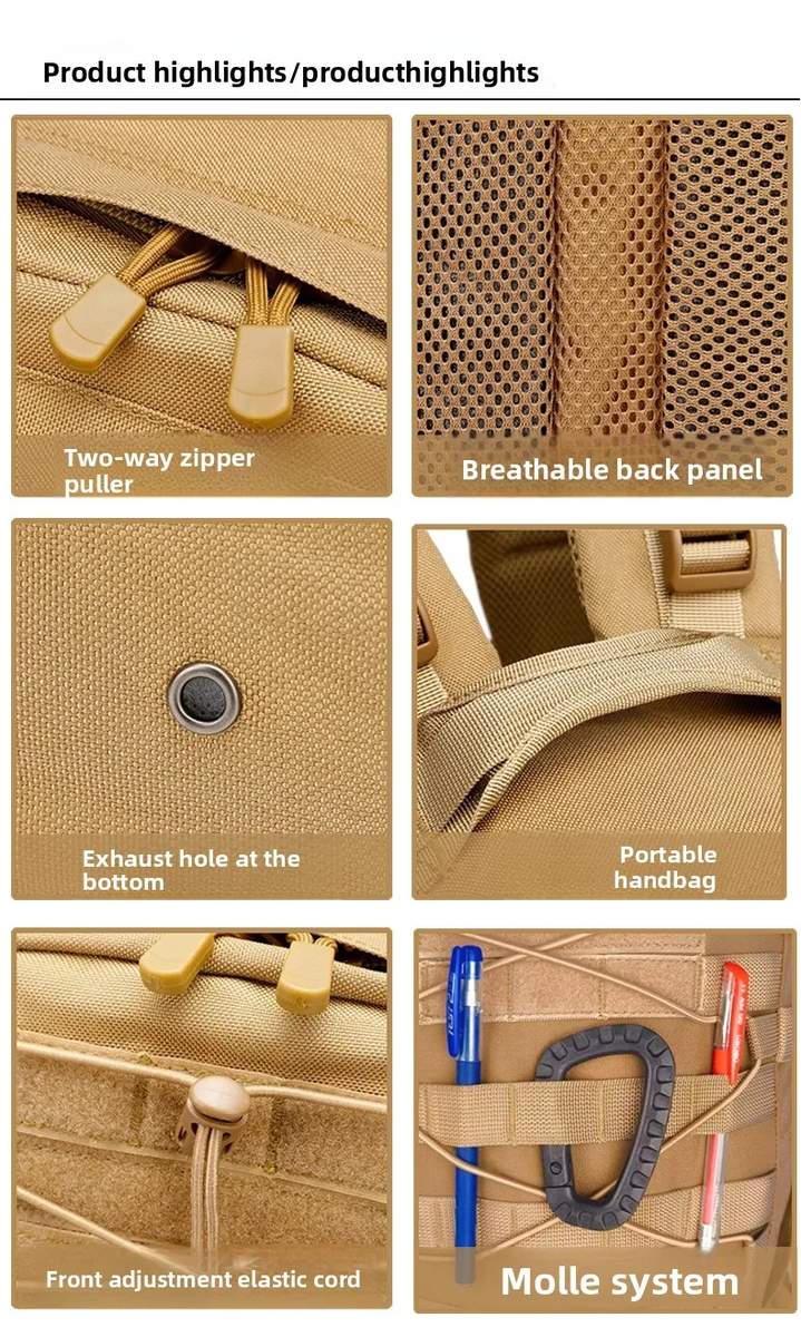 Tactical Backpack 1000D Wear-Resistant Tear-Resistant product detail 3
