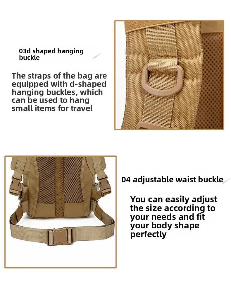 Tactical Backpack 1000D Wear-Resistant Tear-Resistant product detail 9