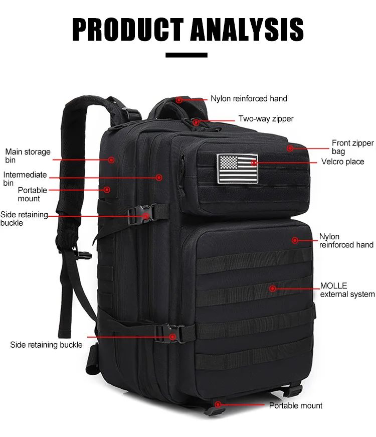 Tactical Backpack Outdoor Bag Men Camping Tactical Backpack product detail 3
