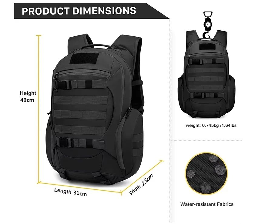 Tactical Backpack Oxford Large Capacity for Hiking Outdoor product detail 1
