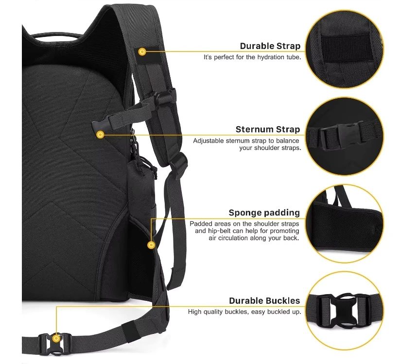 Tactical Backpack Oxford Large Capacity for Hiking Outdoor product detail 3