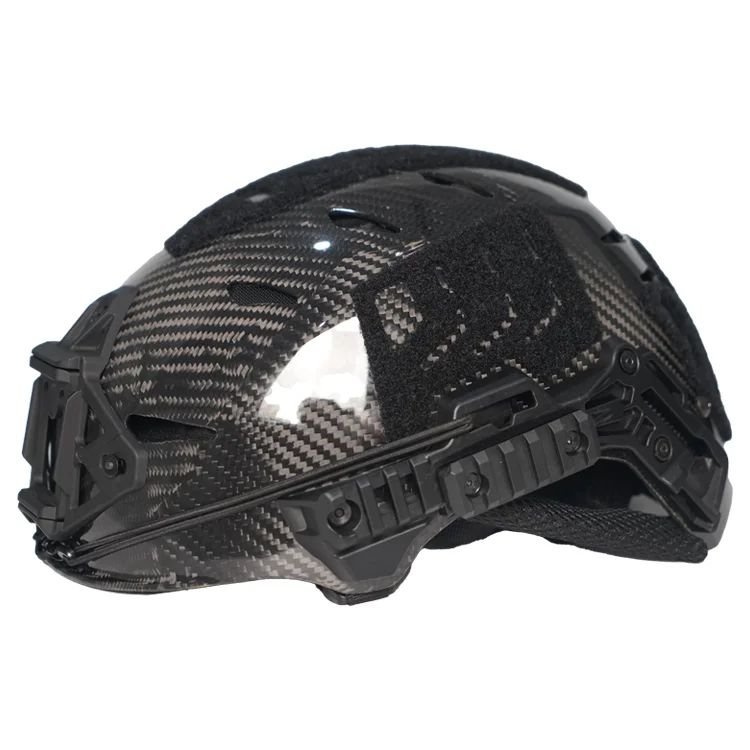 Tactical Carbon Fibre Helmet-Black 4mm Thick product detail 1