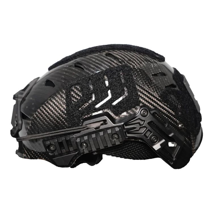 Tactical Carbon Fibre Helmet-Black 4mm Thick product detail 6