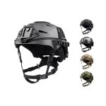 Tactical Carbon Fibre Helmet-Black 4mm Thick main