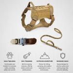 Tactical Dog Harness Set 3 Piece Tan MOLLE gallery 01