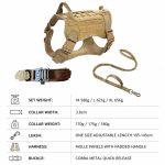 Tactical Dog Harness Set 3 Piece Tan MOLLE gallery 02