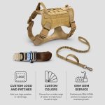 Tactical Dog Harness Set 3 Piece Tan MOLLE gallery 04