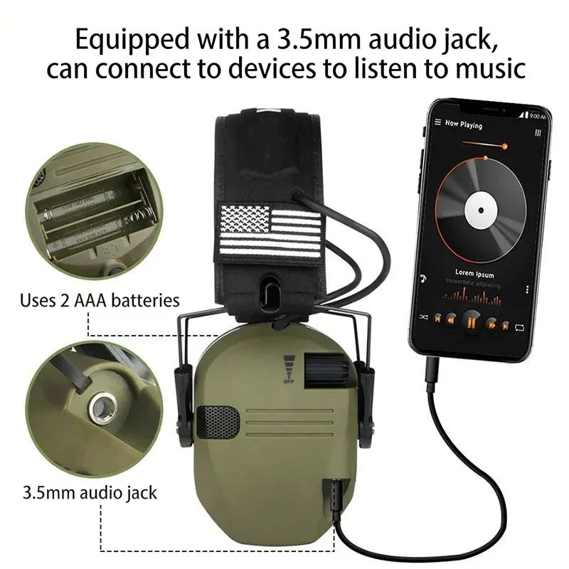 Tactical Earmuff Electronic Hearing Protection Shooting product detail 6