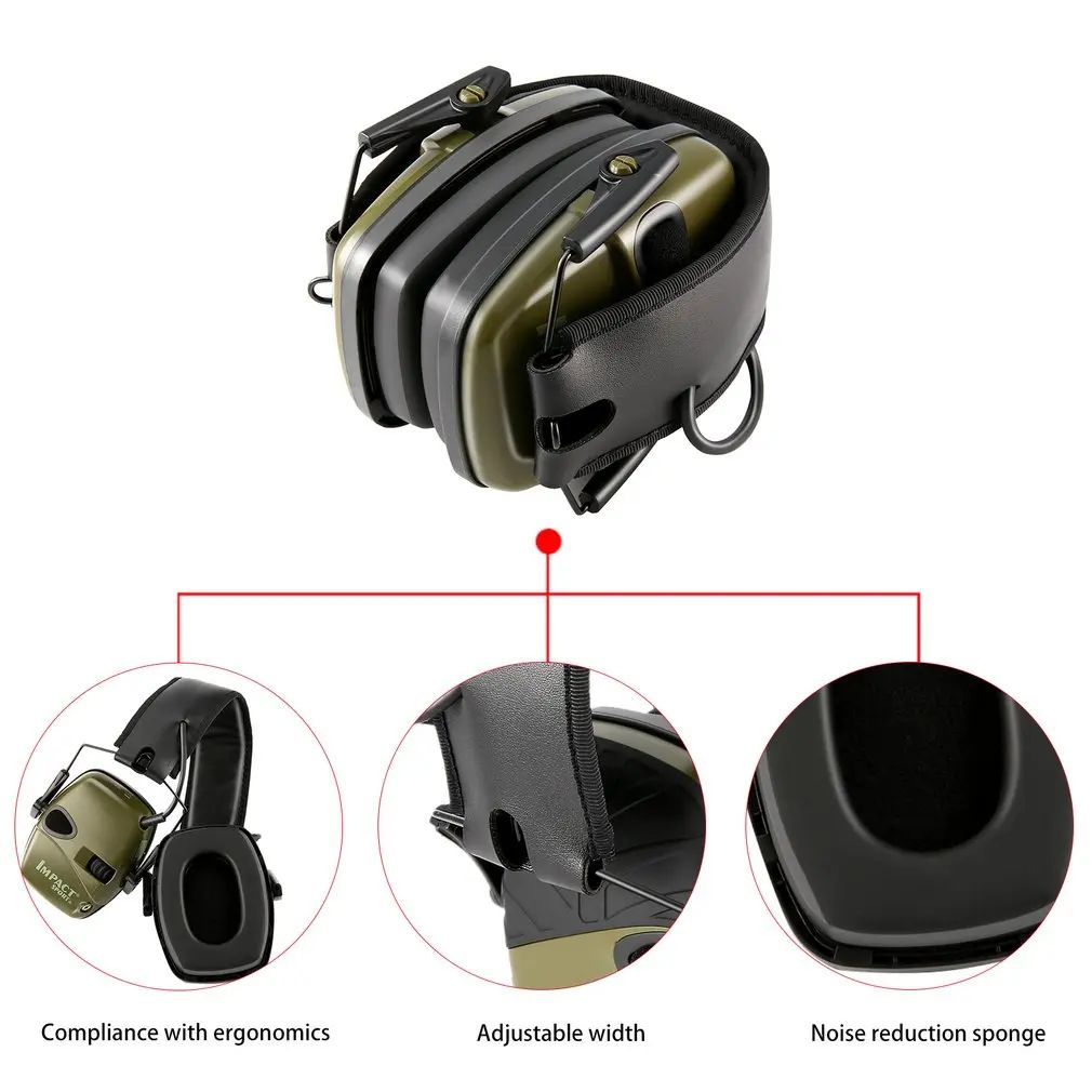 Tactical Electronic Earmuff Impact Sports Headset with ABS product detail 1