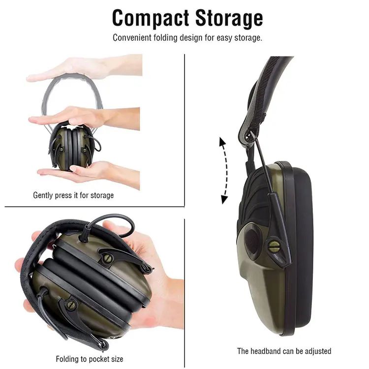 Tactical Electronic Earmuff Impact Sports Headset with ABS product detail 6