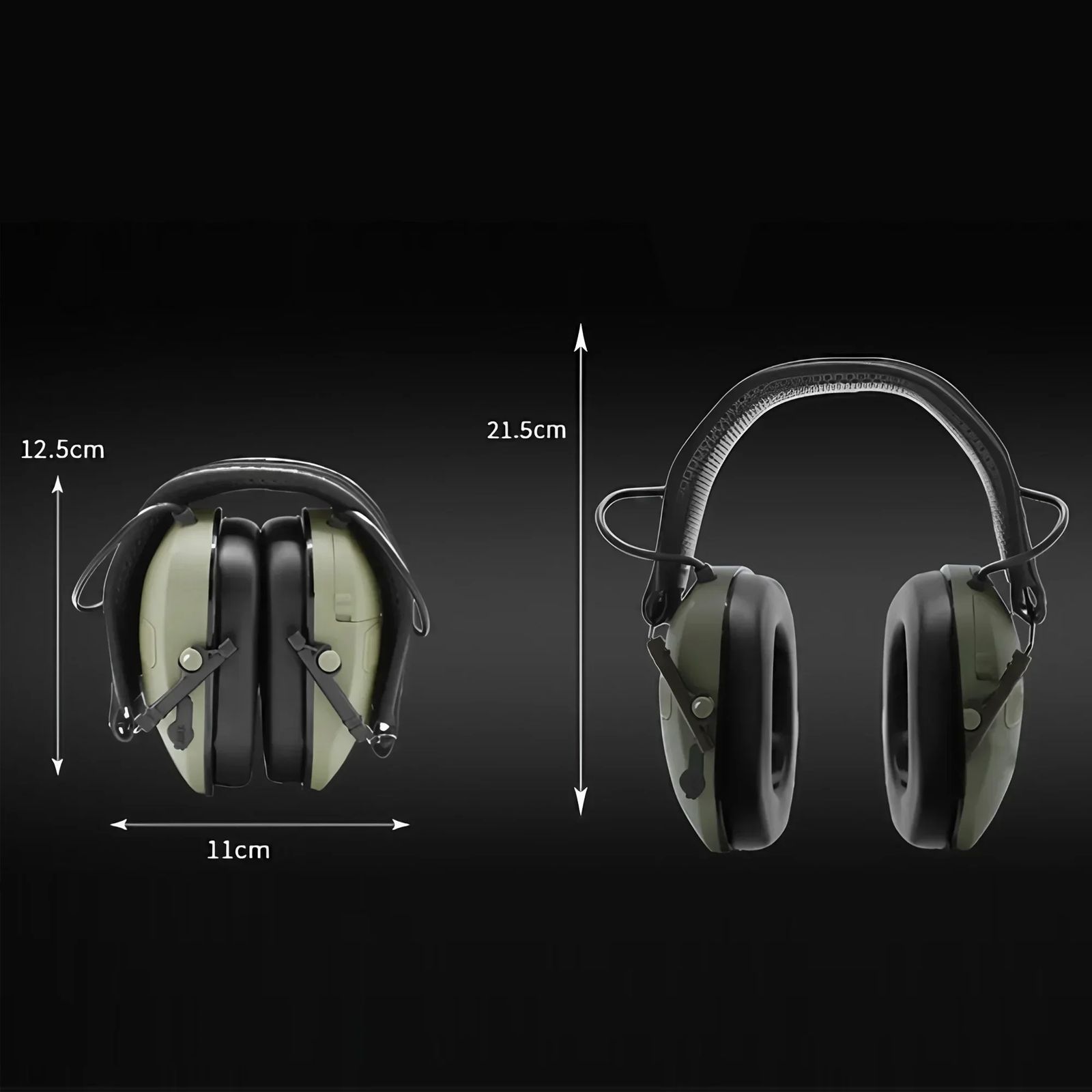Tactical Electronic Shooting Earmuffs - 360° Sound product detail 1