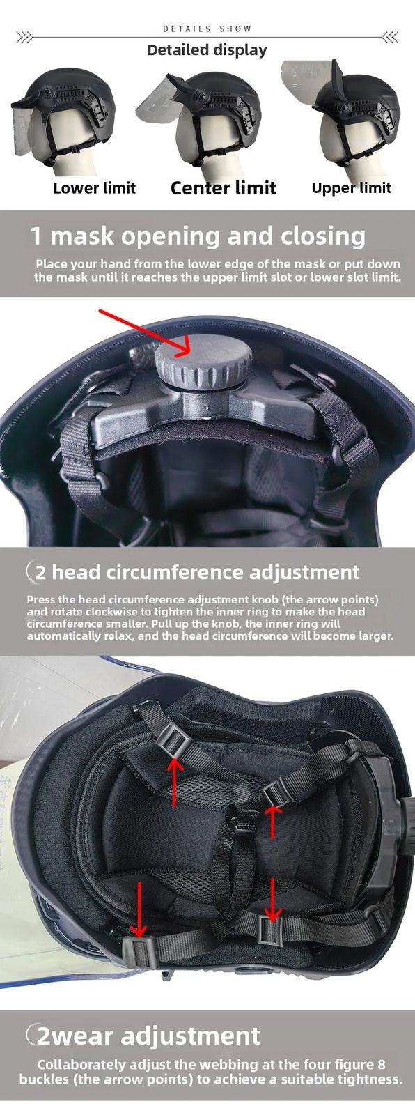 Tactical Face Mask Helmet Hard Hat Product Category product detail 2