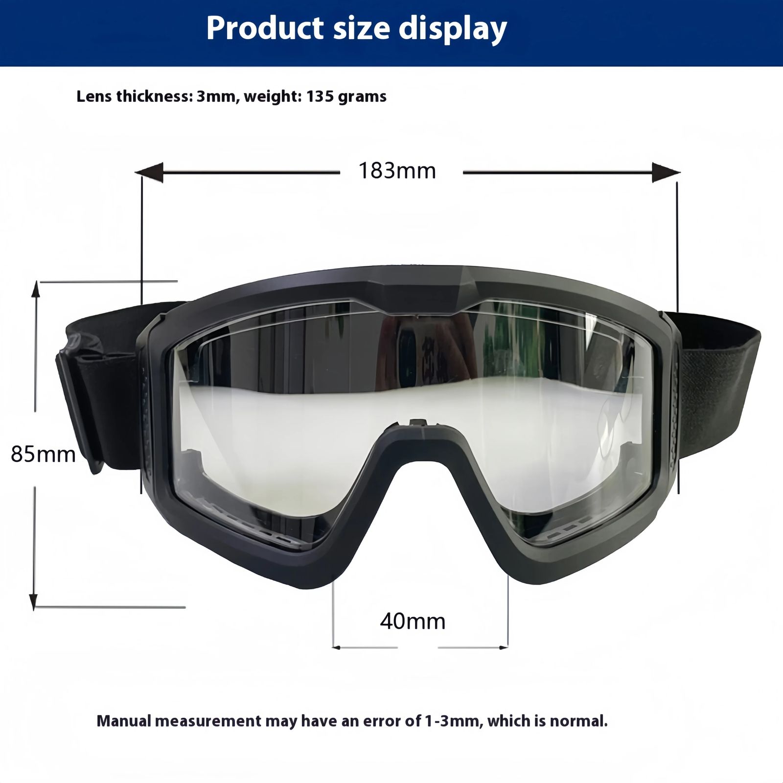 Tactical Fashionable Polarized Full Rim Protective Goggles product detail 1