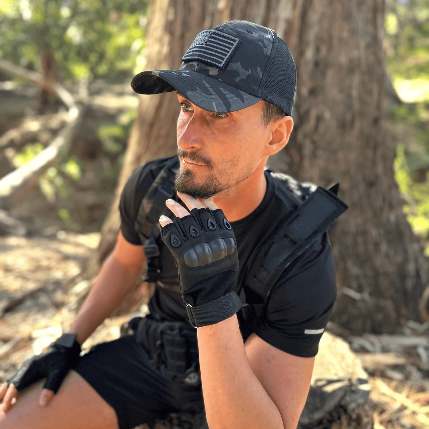 Tactical Fingerless Airsoft Gloves for Outdoor Sports product detail 3