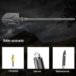 Tactical Folding Shovel and Axe Tool with 16-in-1 gallery 01