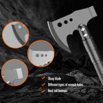 Tactical Folding Shovel and Axe Tool with 16-in-1 gallery 02
