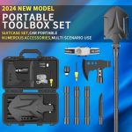 Tactical Folding Shovel and Axe Tool with 16-in-1 gallery 05
