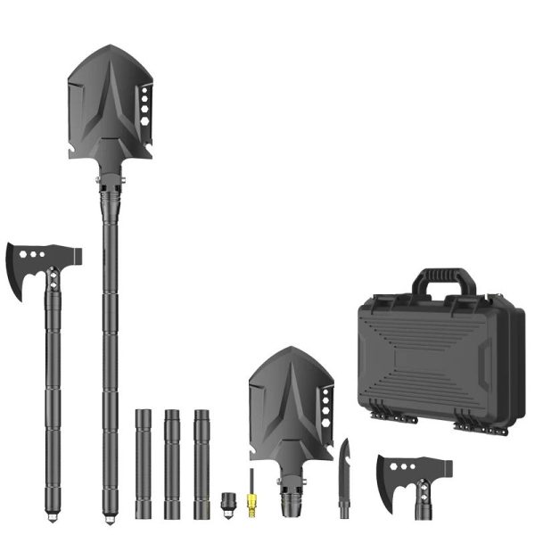 Tactical Folding Shovel and Axe Tool with 16-in-1 main