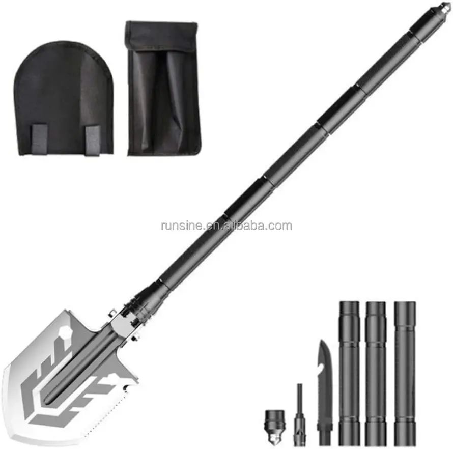 Tactical Folding Shovel Survival Folding Camping Shovel, product detail 1