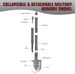 Tactical Folding Shovel Survival Folding Camping Shovel, gallery 04
