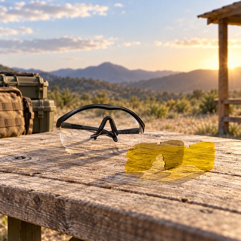 Tactical Glasses equipment in a relevant outdoor setting