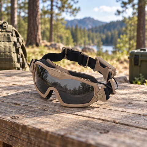 Tactical Goggles equipment in a relevant outdoor setting