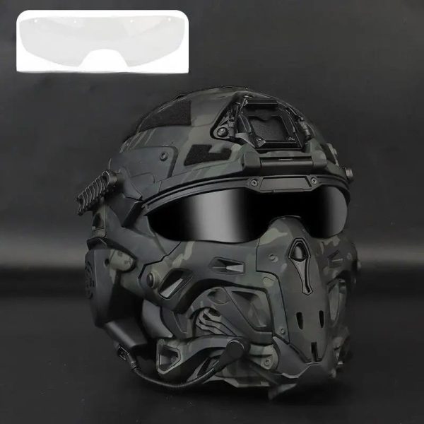 Tactical Helmet Outdoor Protector Built-in Headset Multiple main