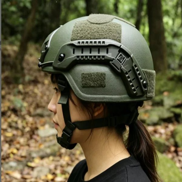 Tactical Helmet with Slotted 4-Suspension Points Circle Type product detail 1