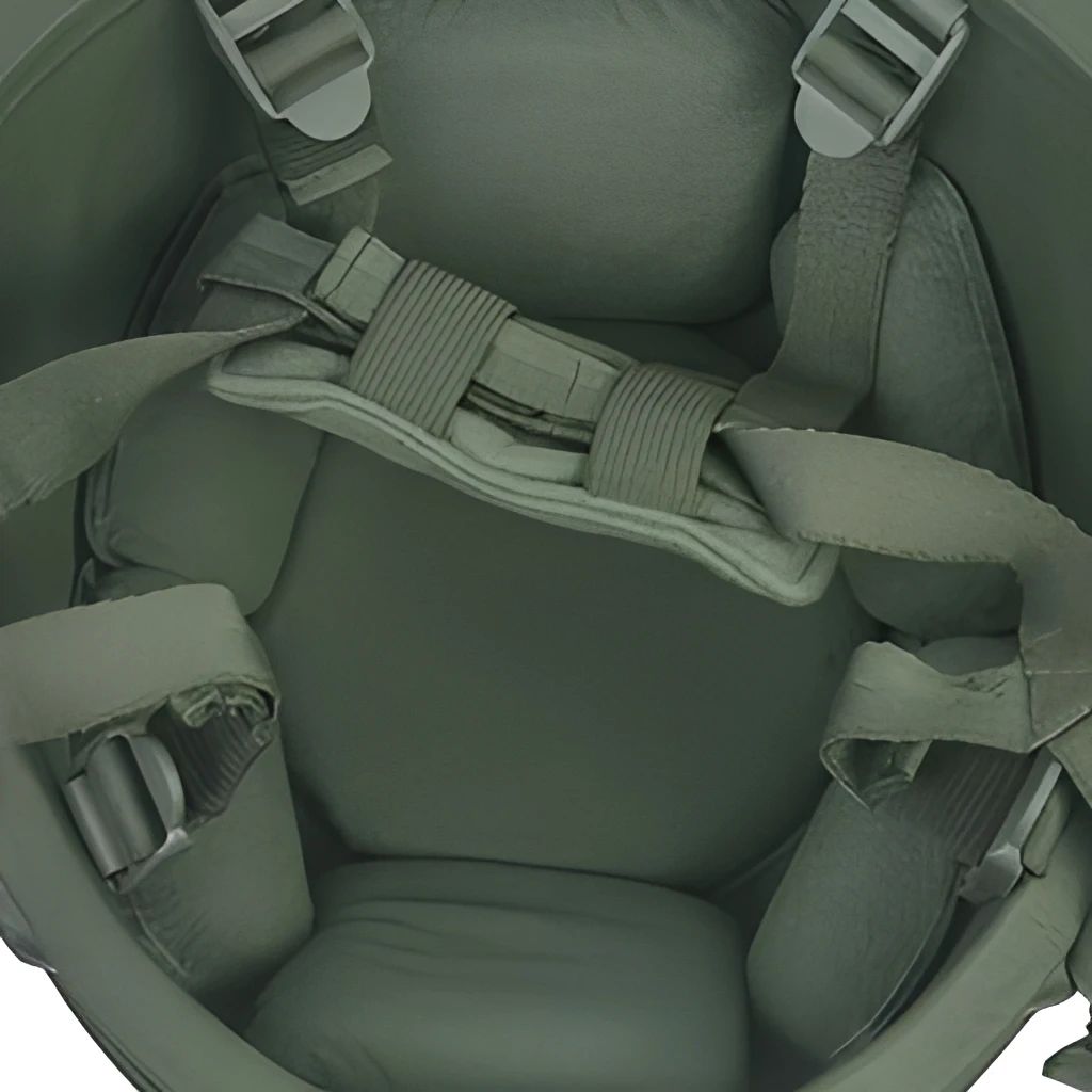 Tactical Helmet with Slotted 4-Suspension Points Circle Type product detail 3