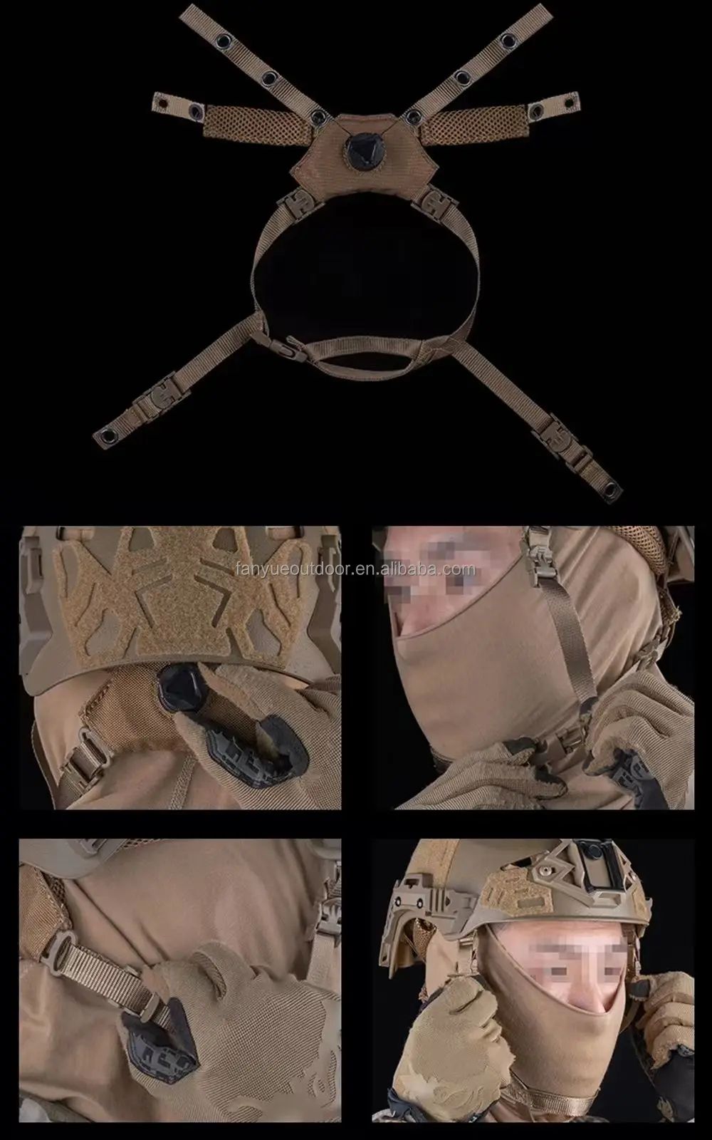 Tactical Helmet with Suspension System for Full Protection product detail 6