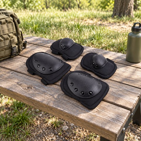 Tactical Knee Pads equipment in a relevant outdoor setting