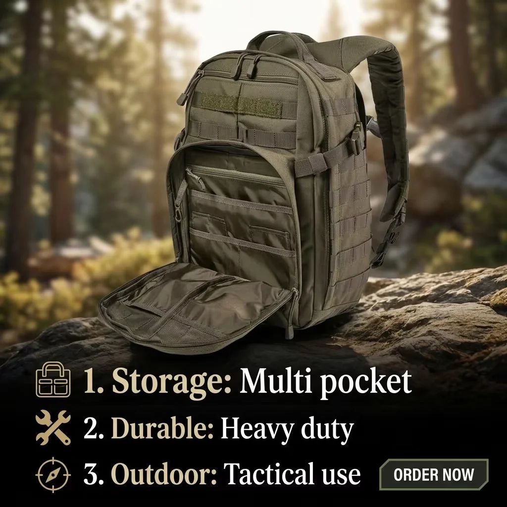 Tactical Molle Backpack Large Capacity Assault Rucksack product detail 3