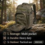 Tactical Molle Backpack Large Capacity Assault Rucksack gallery 02