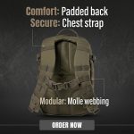 Tactical Molle Backpack Large Capacity Assault Rucksack gallery 03